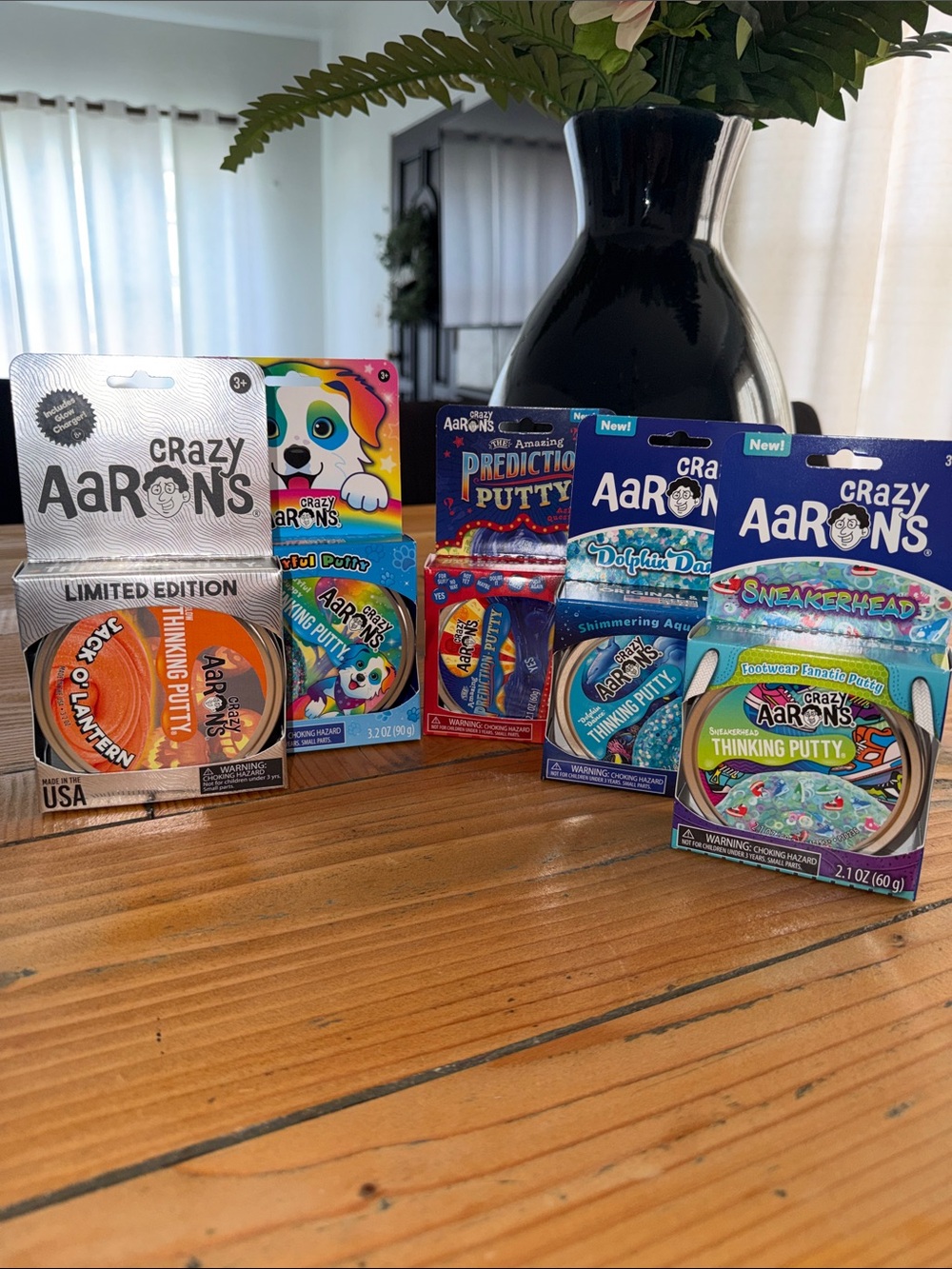 FIVE 5 Crazy Aarons Thinking Putty Collection